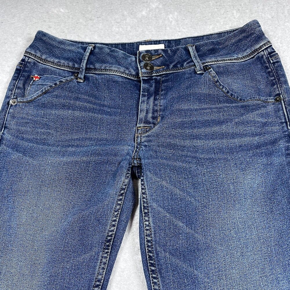 Hudson Jeans Womens Size 27 Collin Skinny Low Rise Stretch Denim Blue Jeans - Picture 2 of 15